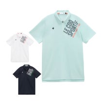ルコック Le coq sportif メンズ ロゴプリント 半袖 ジップ襟シャツ LG6SHS81M 2026年モデル