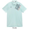 ルコック Le coq sportif　メンズ ロゴプリント 半袖 ジップ襟シャツ LG6SHS81M　2026年モデル 詳細4