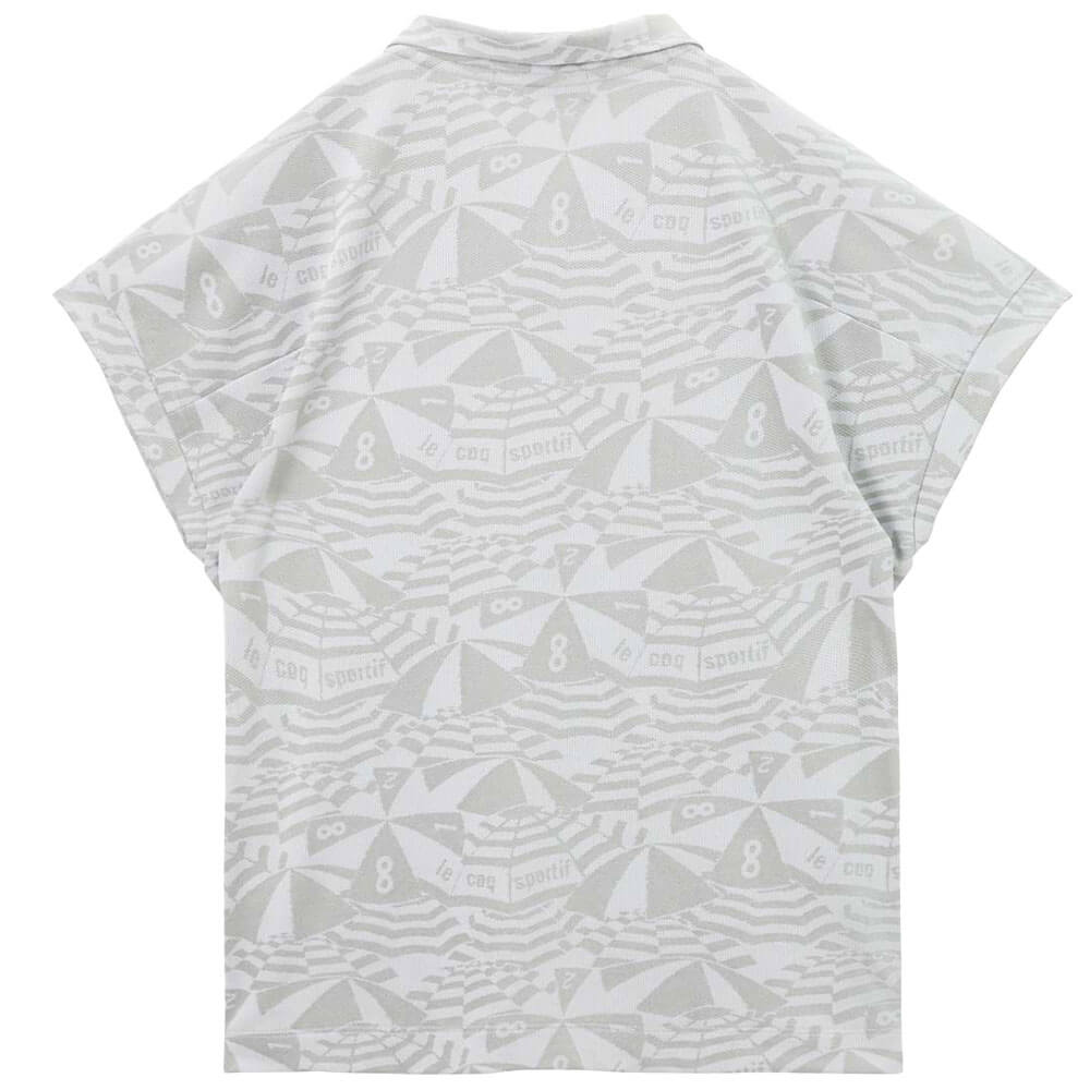 ルコック Le coq sportif　レディース マリンパラソル ドルマンスリーブ ジャガード ポロシャツ LG6SHS04L　2026年モデル 詳細3