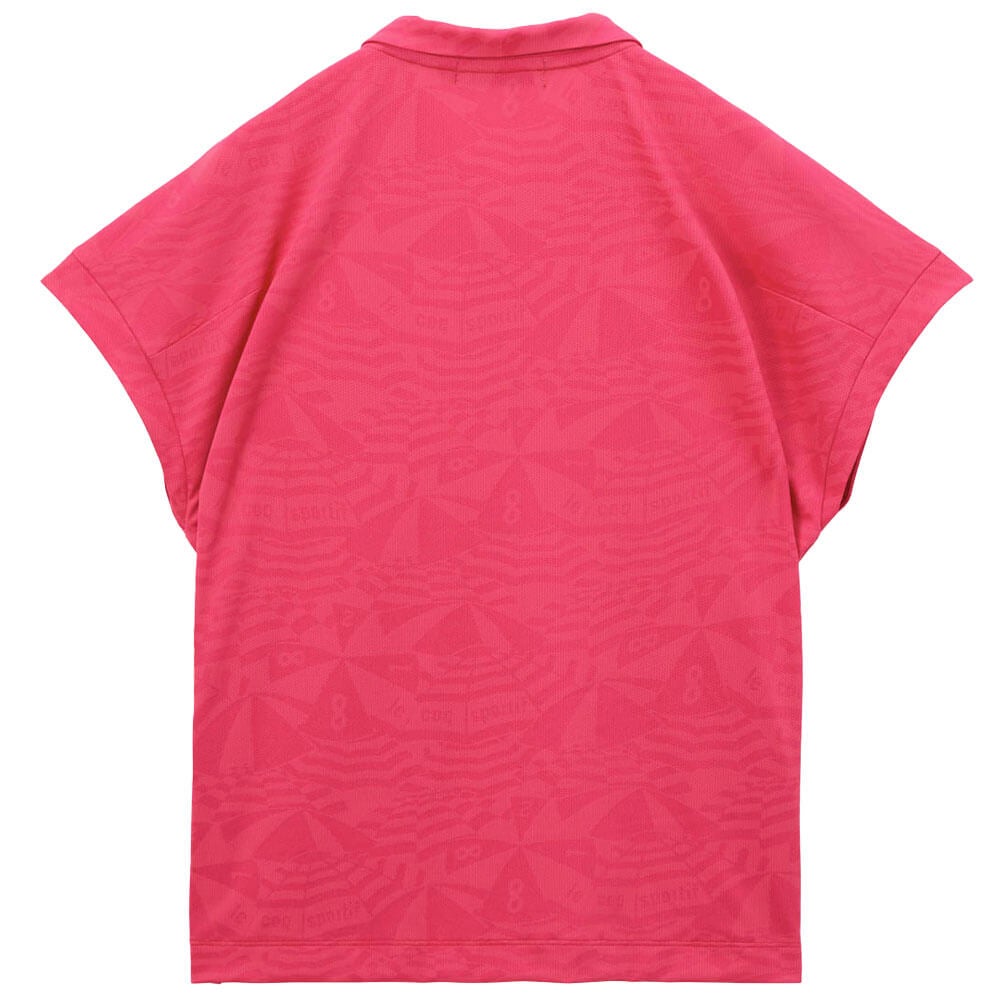 ルコック Le coq sportif　レディース マリンパラソル ドルマンスリーブ ジャガード ポロシャツ LG6SHS04L　2026年モデル 詳細7