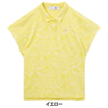 ルコック Le coq sportif　レディース マリンパラソル ドルマンスリーブ ジャガード ポロシャツ LG6SHS04L　2026年モデル 詳細8