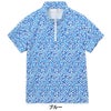 ルコック Le coq sportif　レディース ミナモ柄 半袖 ハーフジップシャツ LG6SHS81L　2026年モデル 詳細4