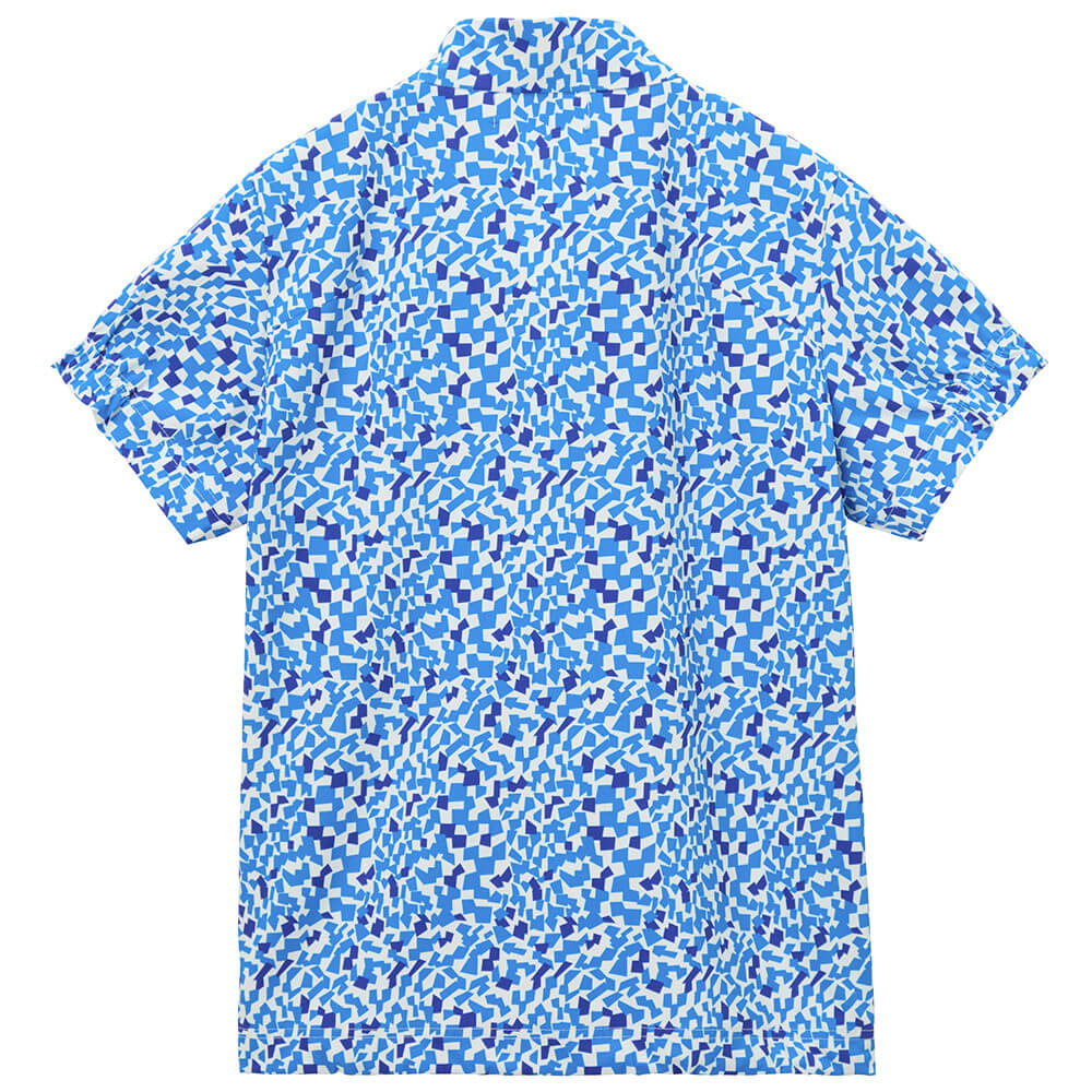 ルコック Le coq sportif　レディース ミナモ柄 半袖 ハーフジップシャツ LG6SHS81L　2026年モデル 詳細5