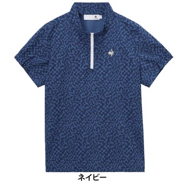 ルコック Le coq sportif　レディース ミナモ柄 半袖 ハーフジップシャツ LG6SHS81L　2026年モデル 詳細7