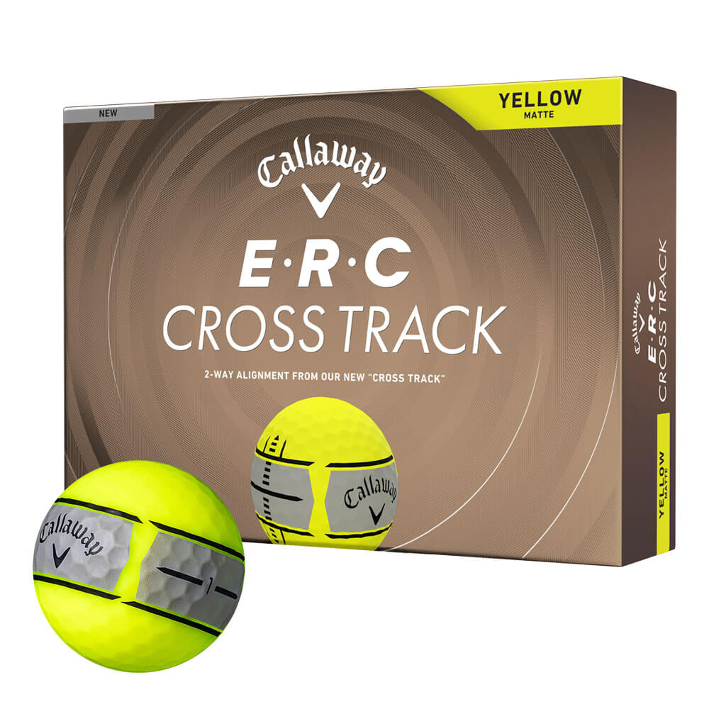 キャロウェイ　E・R・C CROSS TRACK ERCクロストラック 2026年モデル ゴルフボール　1ダース（12球入り） イエローマット
