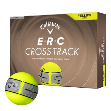 キャロウェイ　E・R・C CROSS TRACK ERCクロストラック 2026年モデル ゴルフボール　1ダース（12球入り） イエローマット