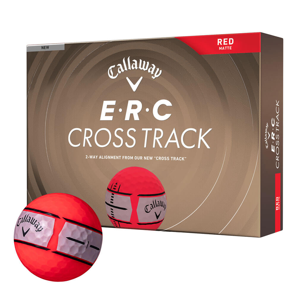 キャロウェイ　E・R・C CROSS TRACK ERCクロストラック 2026年モデル ゴルフボール　1ダース（12球入り） レッドマット