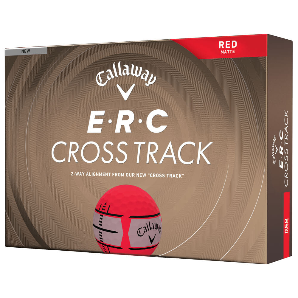 キャロウェイ　E・R・C CROSS TRACK ERCクロストラック 2026年モデル ゴルフボール　1ダース（12球入り） レッドマット 詳細7