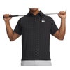 アンダーアーマー UNDER ARMOUR　メンズ UAプレーオフ3.0 プリント 半袖 ポロシャツ 1378677 017 Black/White/White　2026年モデル Black/White/White