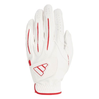 アディダス adidas　パームラップ マルチフィット メンズ ゴルフグローブ VT478 JZ3477 ホワイト/レッド ホワイト/レッド