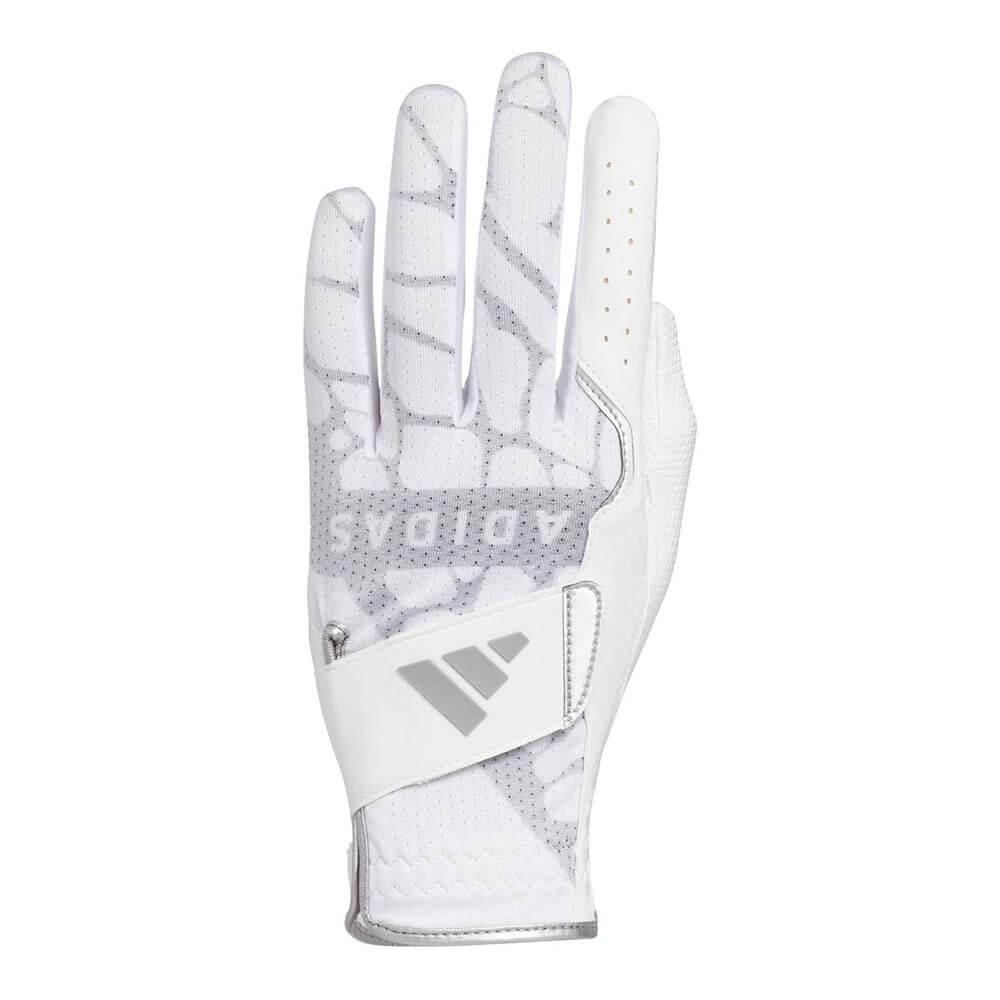 アディダス adidas パームラップ クール ゴルフグローブ メンズ HM143 JZ3475 ホワイト/シルバーメタリック