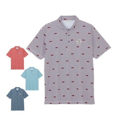 アンパスィ and per se　メンズ プリンテッド 半袖 ポロシャツ AMS9606X1　2026年モデル 詳細1