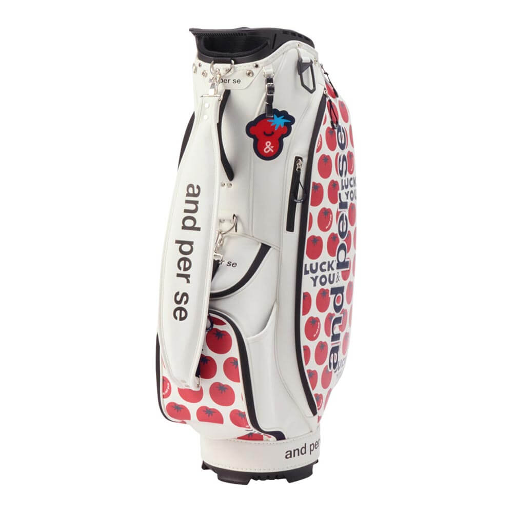アンパスィ and per se　レディース キャディバッグ AFS7196 10 ホワイト　2026年モデル ホワイト