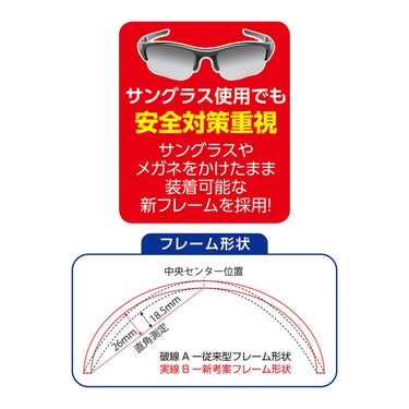 ユニックス UNIX　MeganeX硬式用マスク　BX83-97 詳細5