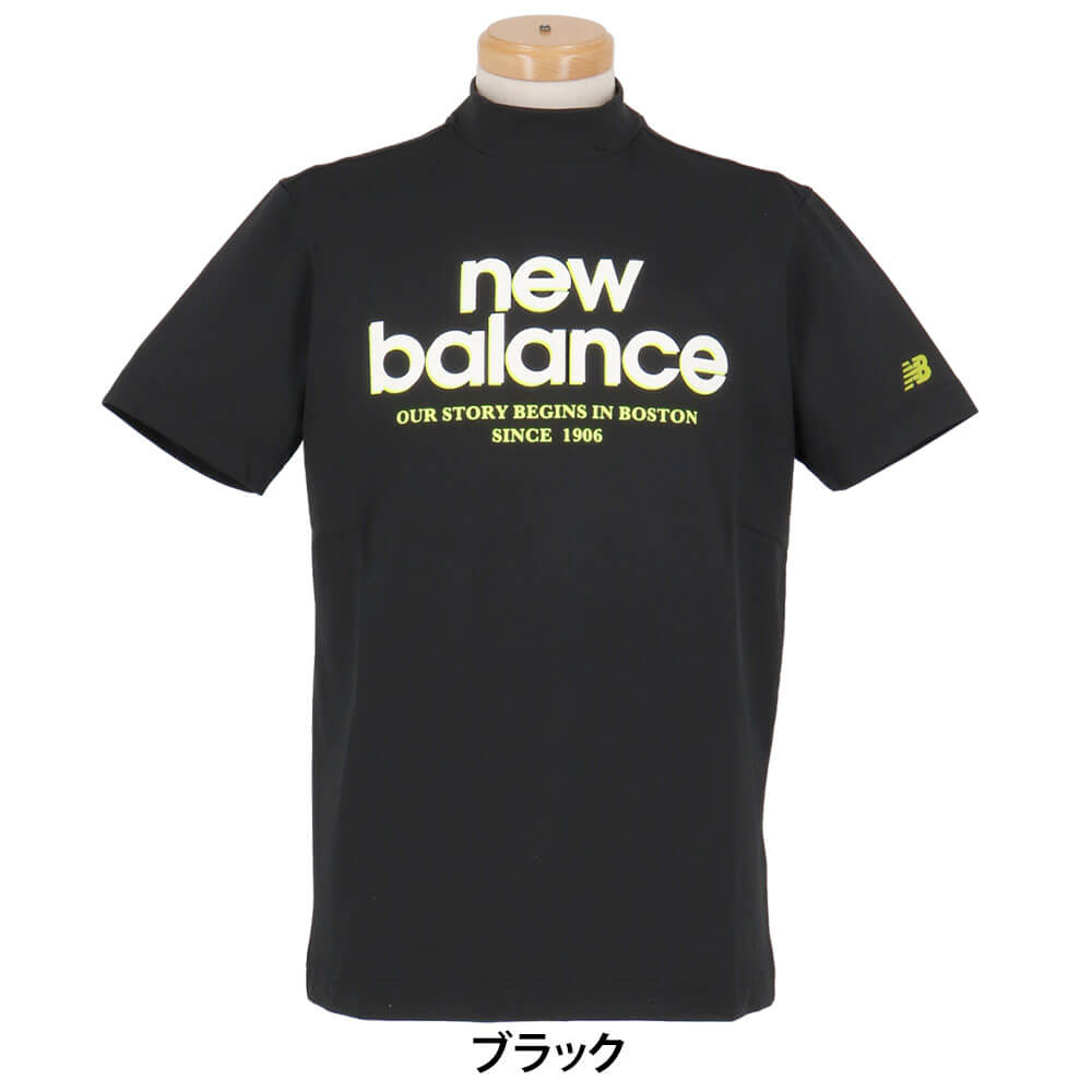 ニューバランスゴルフ　メンズ 半袖 モックネック プルオーバー シャツ 012-6166010　2026年モデル 詳細1