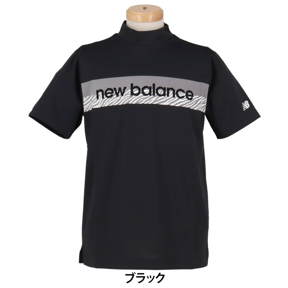 ニューバランスゴルフ　メンズ スクエアリバース 半袖 モックネック プルオーバー シャツ 012-6166011　2026年モデル 詳細1