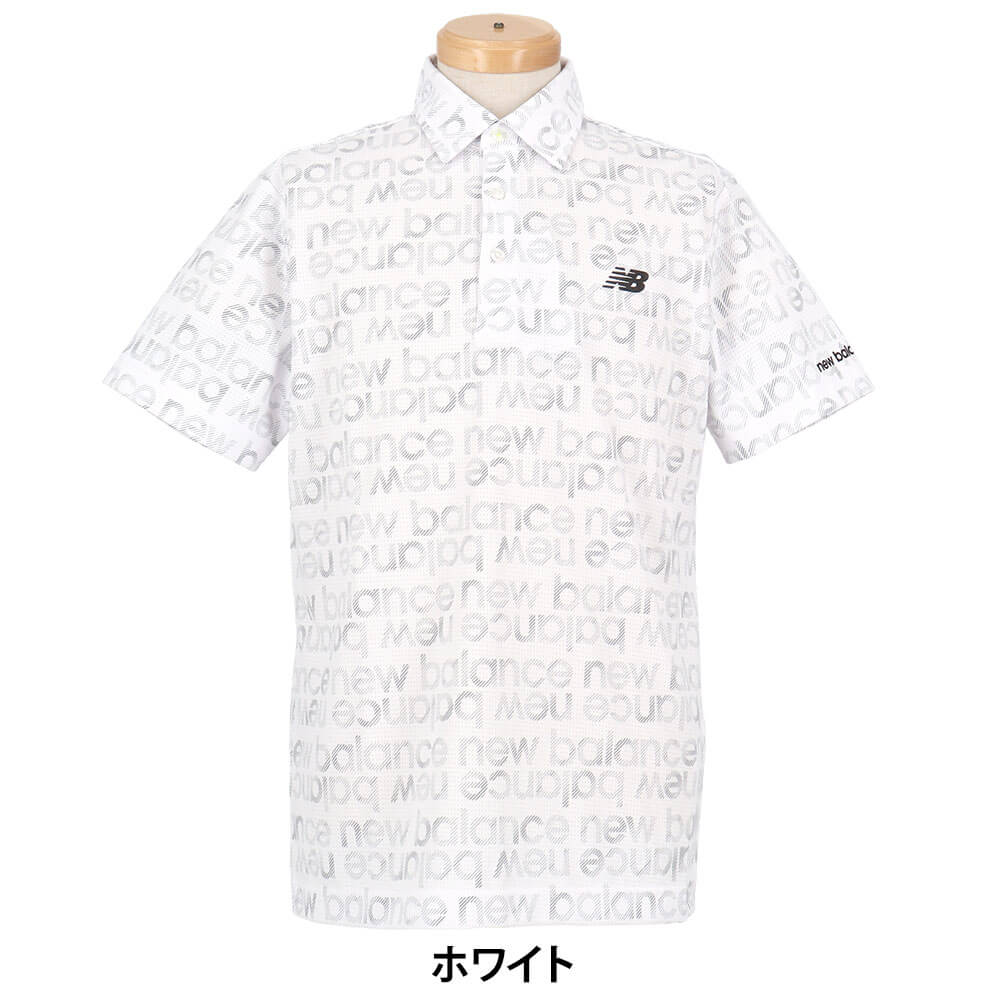 ニューバランスゴルフ　メンズ グラデーションボーダーロゴ柄 半袖 ポロシャツ 012-6168007　2026年モデル 詳細4