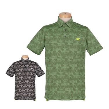 ニューバランスゴルフ　メンズ トリコットメッシュ ロゴプリント 半袖 ポロシャツ 012-6168009　2026年モデル