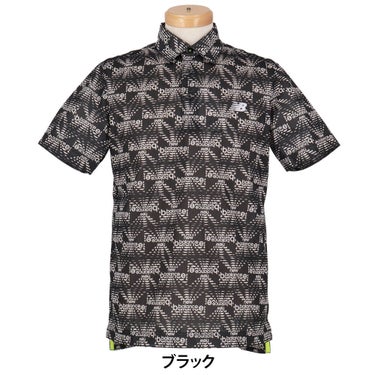 ニューバランスゴルフ　メンズ トリコットメッシュ ロゴプリント 半袖 ポロシャツ 012-6168009　2026年モデル 詳細1