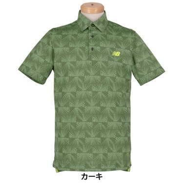 ニューバランスゴルフ　メンズ トリコットメッシュ ロゴプリント 半袖 ポロシャツ 012-6168009　2026年モデル 詳細4