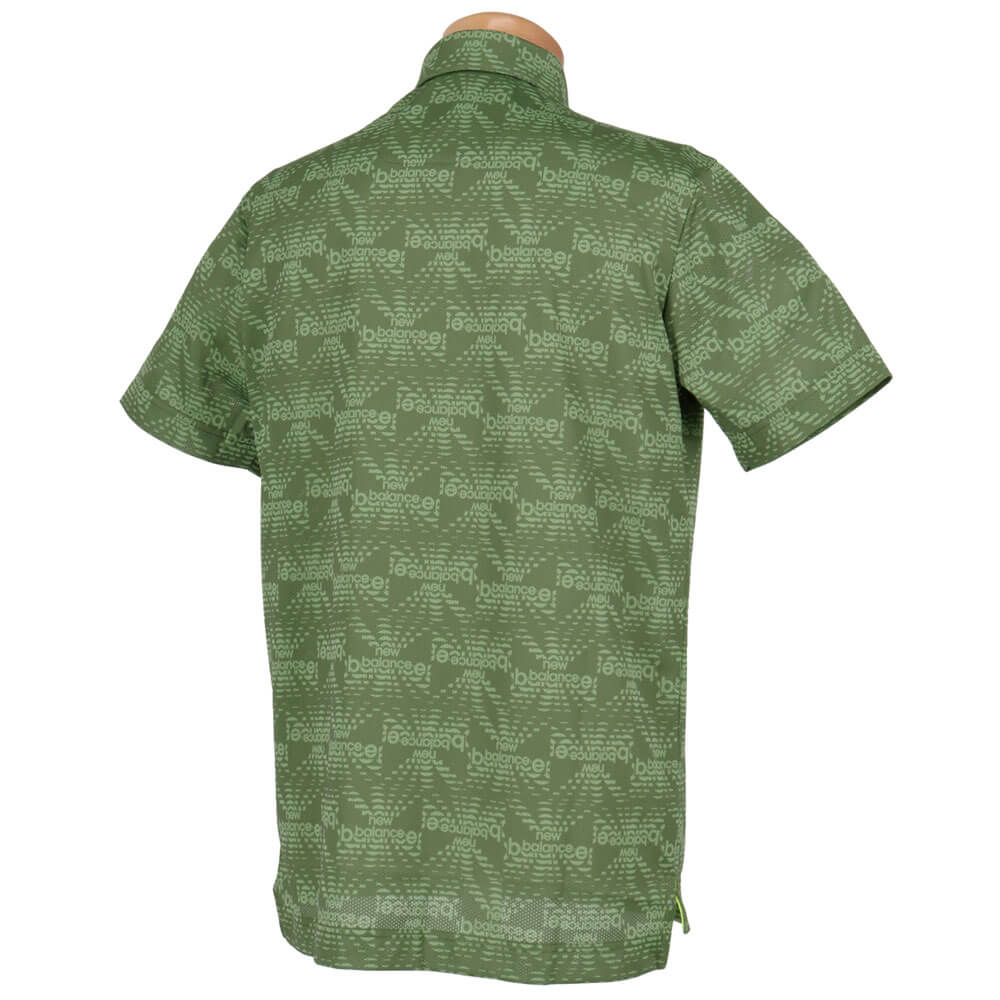 ニューバランスゴルフ　メンズ トリコットメッシュ ロゴプリント 半袖 ポロシャツ 012-6168009　2026年モデル 詳細5