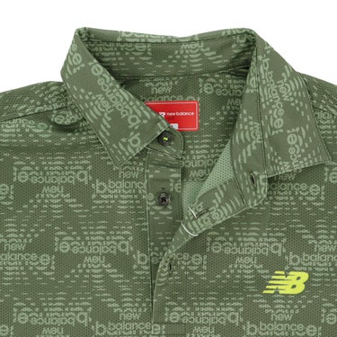 ニューバランスゴルフ　メンズ トリコットメッシュ ロゴプリント 半袖 ポロシャツ 012-6168009　2026年モデル 詳細7