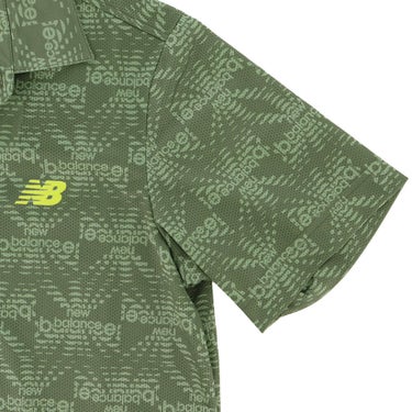 ニューバランスゴルフ　メンズ トリコットメッシュ ロゴプリント 半袖 ポロシャツ 012-6168009　2026年モデル 詳細8