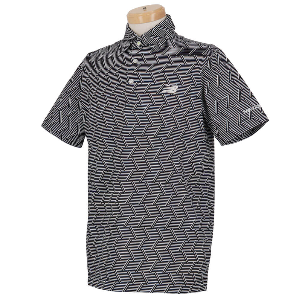 ニューバランスゴルフ　メンズ ジオメトリック柄 半袖 ポロシャツ 012-6168011　2026年モデル 詳細3