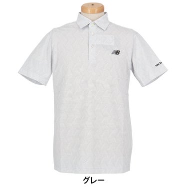 ニューバランスゴルフ　メンズ ジオメトリック柄 半袖 ポロシャツ 012-6168011　2026年モデル 詳細7