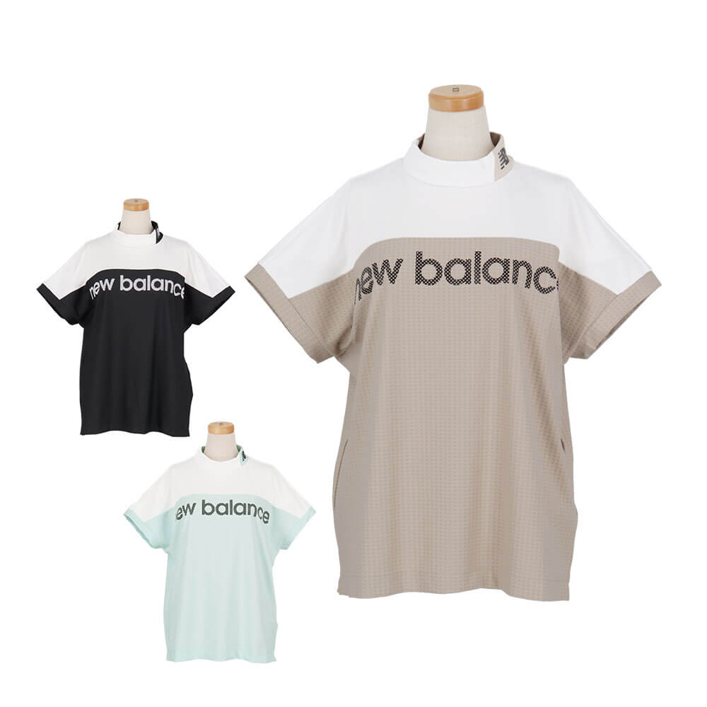 ニューバランスゴルフ　レディース フレンチスリーブ モックネック プルオーバー シャツ 012-6166511　2026年モデル 詳細1