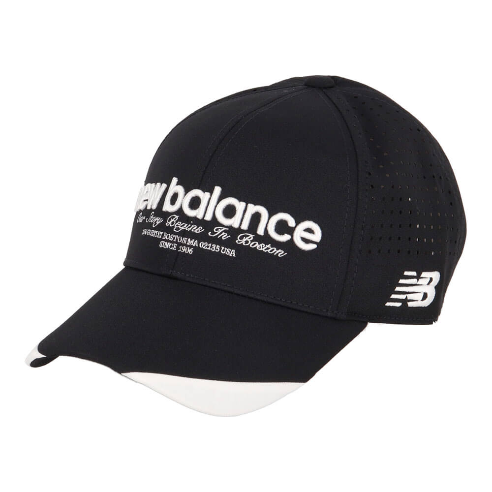 ニューバランスゴルフ　メンズ シックスパネル キャップ 012-6187010 010 ブラック　2026年モデル