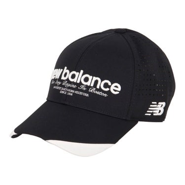 ニューバランスゴルフ　メンズ シックスパネル キャップ 012-6187010 010 ブラック　2026年モデル