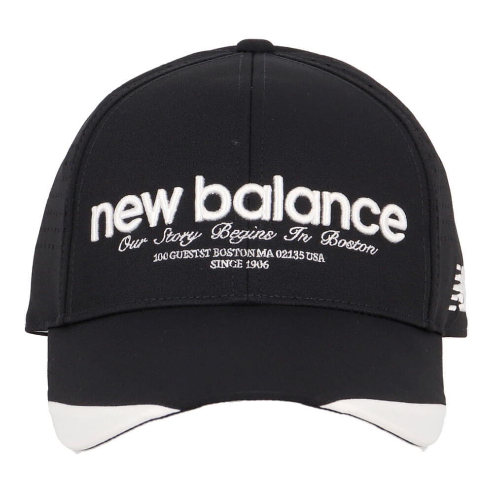 ニューバランスゴルフ　メンズ シックスパネル キャップ 012-6187010 010 ブラック　2026年モデル 詳細2