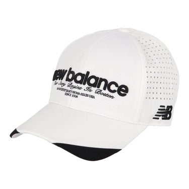 ニューバランスゴルフ　メンズ シックスパネル キャップ 012-6187010 030 ホワイト　2026年モデル