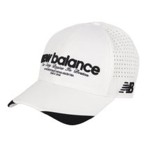 ニューバランスゴルフ　メンズ シックスパネル キャップ 012-6187010 030 ホワイト　2026年モデル