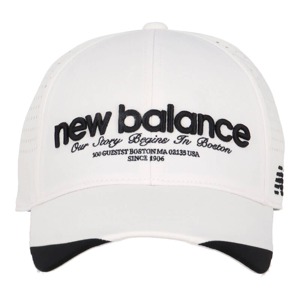 ニューバランスゴルフ　メンズ シックスパネル キャップ 012-6187010 030 ホワイト　2026年モデル 詳細2