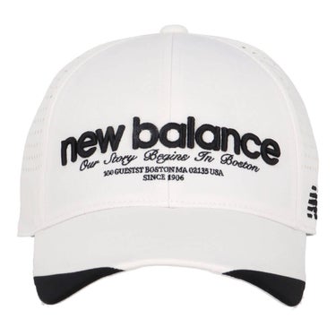 ニューバランスゴルフ　メンズ シックスパネル キャップ 012-6187010 030 ホワイト　2026年モデル 詳細2