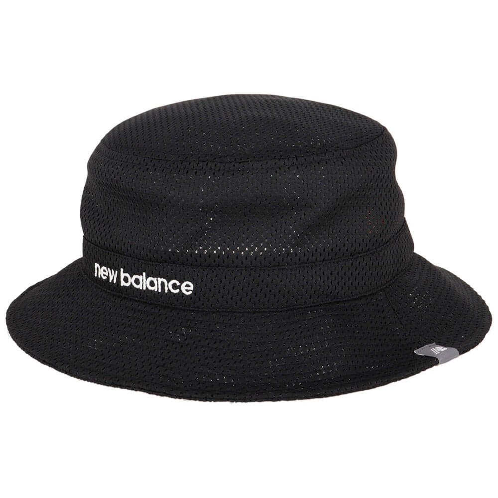 ニューバランスゴルフ　メンズ メッシュ バケットハット 012-6187014 010 ブラック　2026年モデル 詳細1