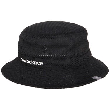 ニューバランスゴルフ　メンズ メッシュ バケットハット 012-6187014 010 ブラック　2026年モデル 詳細1