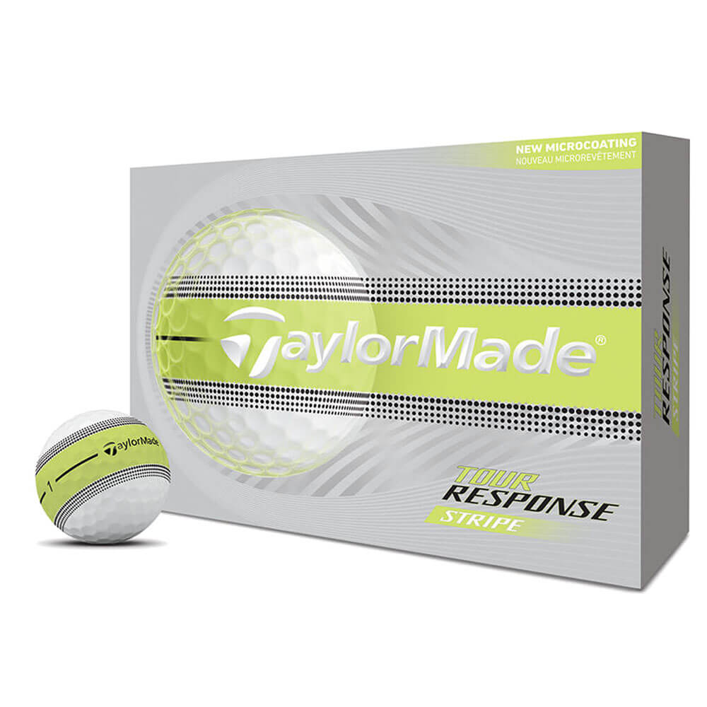 テーラーメイド　ツアーレスポンス ストライプ 2026年モデル ゴルフボール イエロー　1ダース（12球入り） イエロー