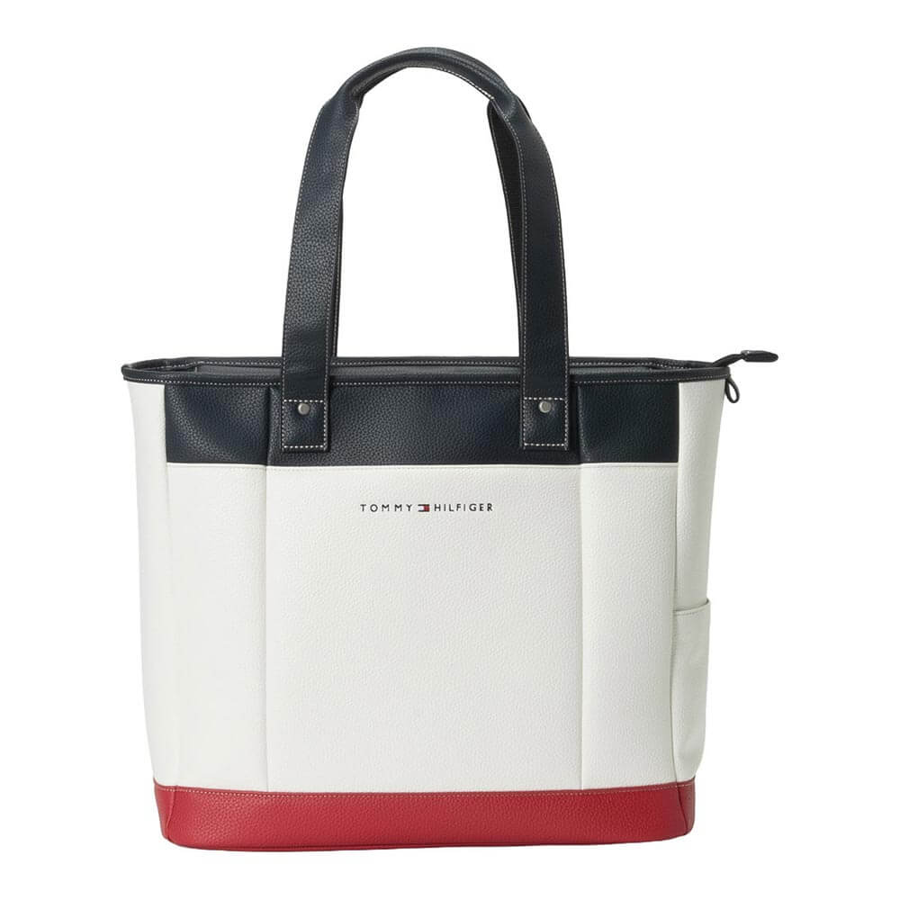 トミー ヒルフィガー ゴルフ　フェイス トートバッグ THMG6ST1 00 ホワイト　2026年モデル ホワイト