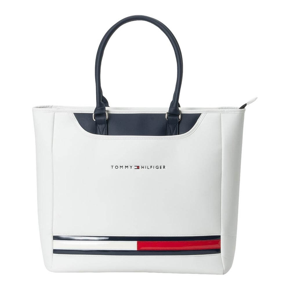 トミー ヒルフィガー ゴルフ　ベーシック トートバッグ THMG6STA 00 ホワイト　2026年モデル ホワイト