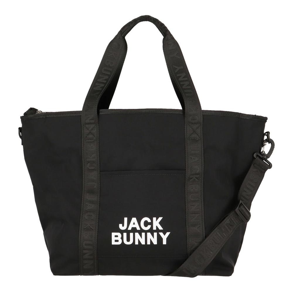 ジャックバニー Jack Bunny!!　ロゴテープ トートバッグ 262-6181213 010 ブラック　2026年モデル ブラック