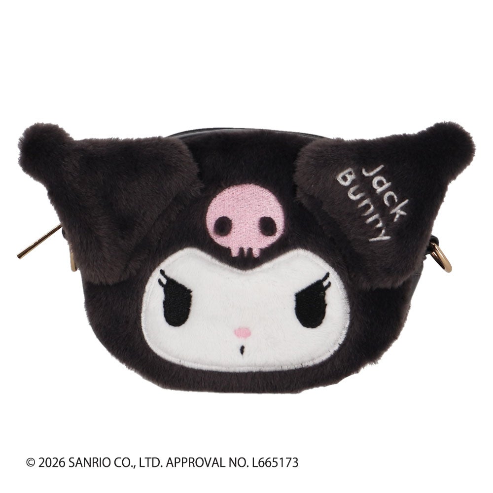 ジャックバニー Jack Bunny!!　マイメロディ・クロミ　コラボ ポーチ 262-6184432 010 クロミ　2026年モデル クロミ