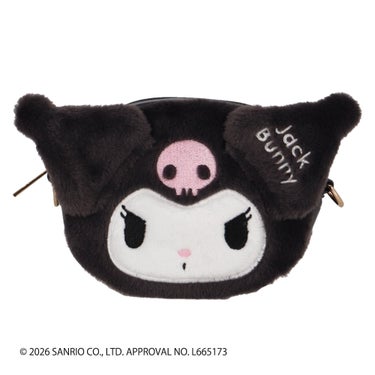 ジャックバニー Jack Bunny!!　マイメロディ・クロミ　コラボ ポーチ 262-6184432 010 クロミ　2026年モデル クロミ