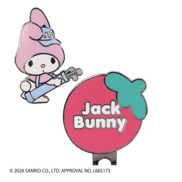 ジャックバニー Jack Bunny!!　マイメロディ・クロミ　コラボ マーカー 262-6184434 090 マイメロディ　2026年モデル マイメロディ