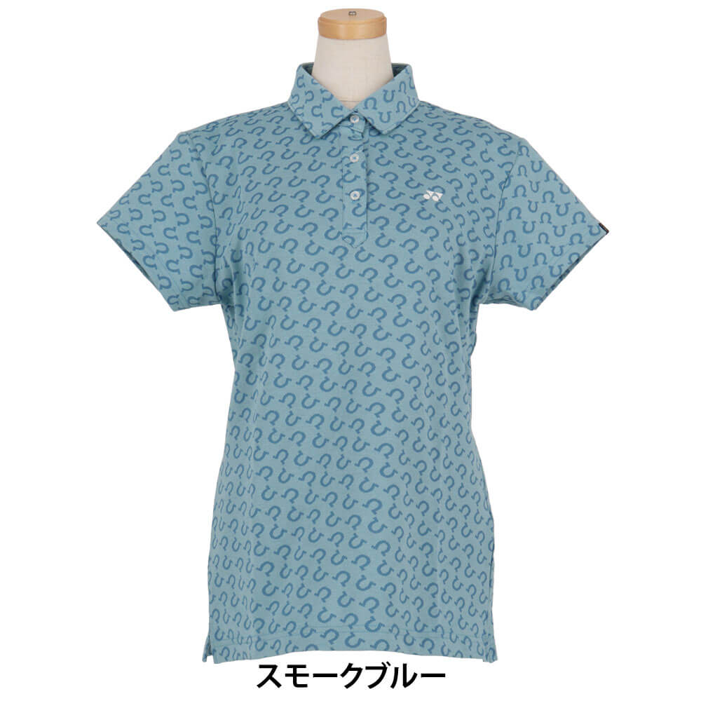 ヨネックス YONEX レディース 総柄 半袖 ポロシャツ GWS5124 2025年