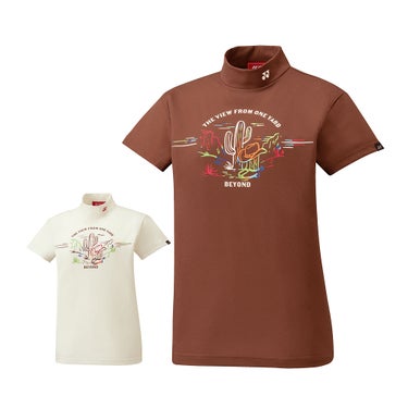 ヨネックス YONEX　レディース 半袖 ハイネック シャツ GWS5129　2025年モデル 詳細1