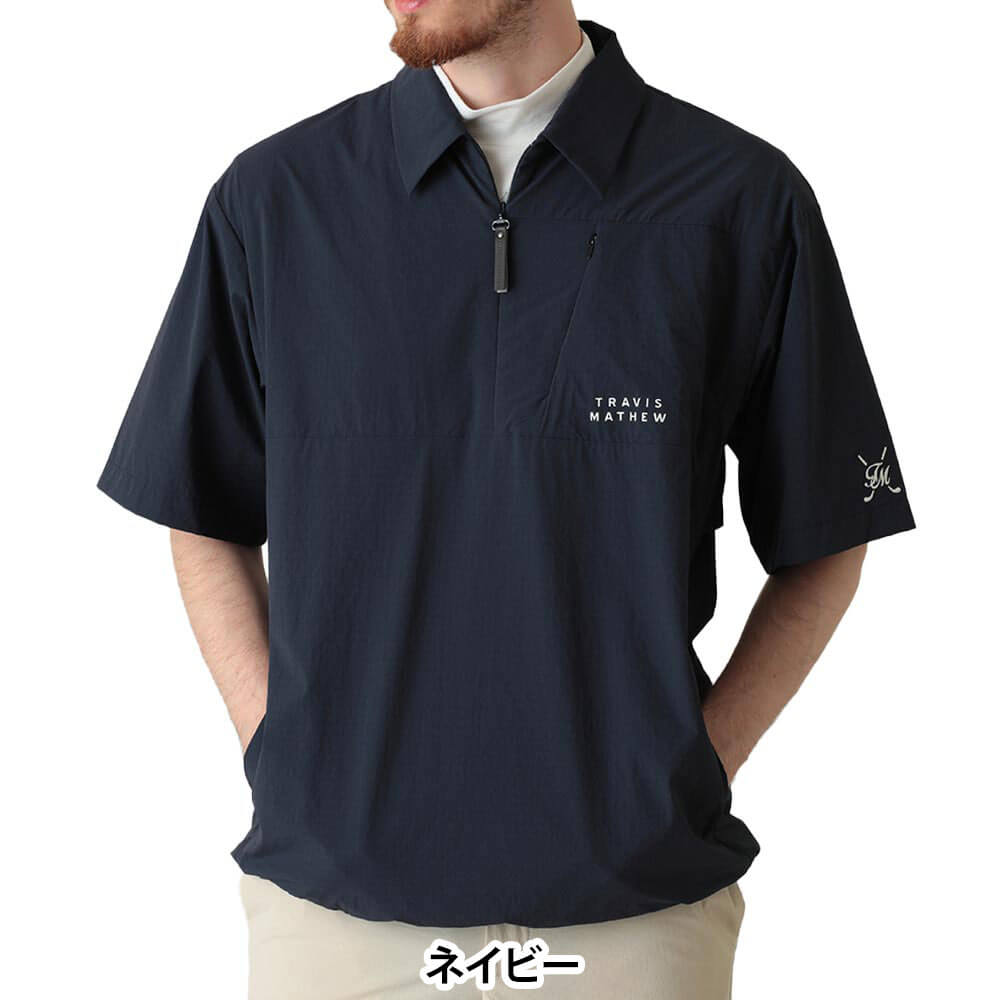 トラヴィスマシュー Travis Mathew メンズ 半袖 ハーフジップ ジャケット 7AN026 2026年モデル