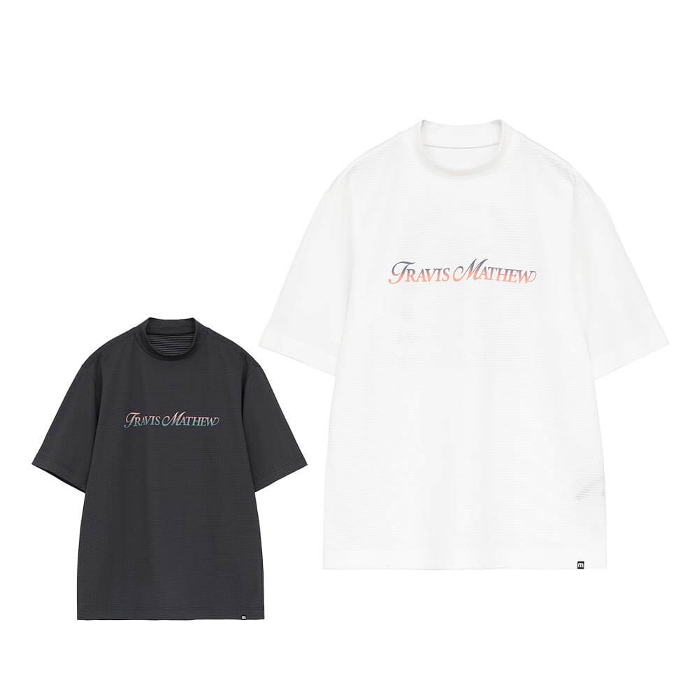 トラヴィスマシュー Travis Mathew　メンズ グラデーションプリント 半袖 モックネックシャツ 7AN048　2026年モデル 詳細1